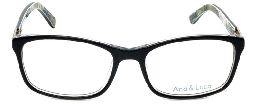 Ana & Luca Designer Eyeglasses Francesca in Black 52mm :: Rx Single Vision