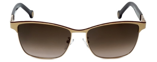 Carolina Herrera Designer Sunglasses SHE069-0SL3 in Pink Brown Metalmm