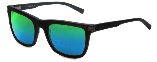 Nautica Designer Polarized  Bi-Focal Reading Sunglasses N6205S-309 in Matte Tortoise