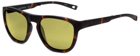 Nautica Designer Polarized  Bi-Focal Reading Sunglasses N6224S-215 in Matte Tortoise