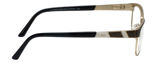 Cazal Designer Eyeglasses Cazal-4227-001 in Black Gold 53mm :: Rx Bi-Focal