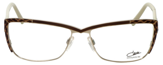 Cazal Designer Reading Glasses Cazal-4217-004 in Brown Leopard Cream 54mm