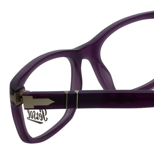 Persol Designer Eyeglasses PO3012V-990 in Matte Violet 52mm :: Custom Left & Right Lens