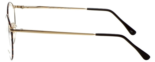 Side View of Liberty Optical Reading Glasses LA-4C-1 in Brown Marble with Blue Light Filter +