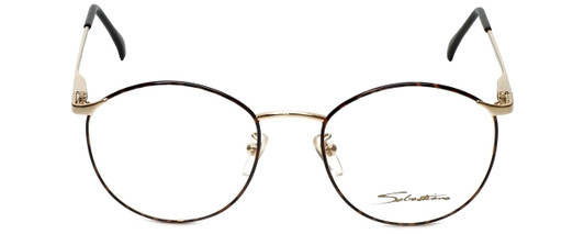 Front View of Liberty Optical Reading Glasses LA-4C-4-55 in Blue Marble with Blue Light Filter