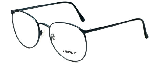 Profile View of Liberty Optical Reading Glasses LA-4C-6 in Antique Teal with Blue Light Filter +