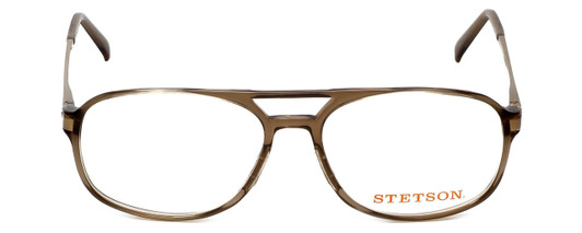 Front View of Corinne McCormack Reading Glasses Lexi in Black-White with Blue Light Filter + A
