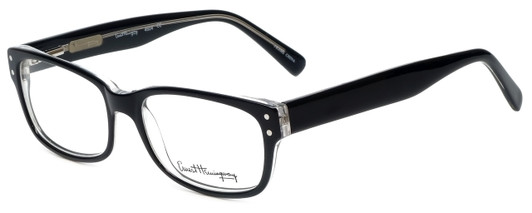 Ernest Hemingway Designer Eyeglasses H4604 in Black Crystal 53mm :: Rx Single Vision