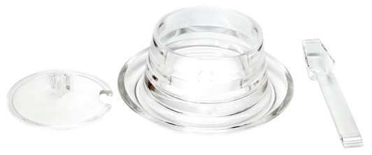 Pagonda Line Acrylic Cheese Container with Spoon