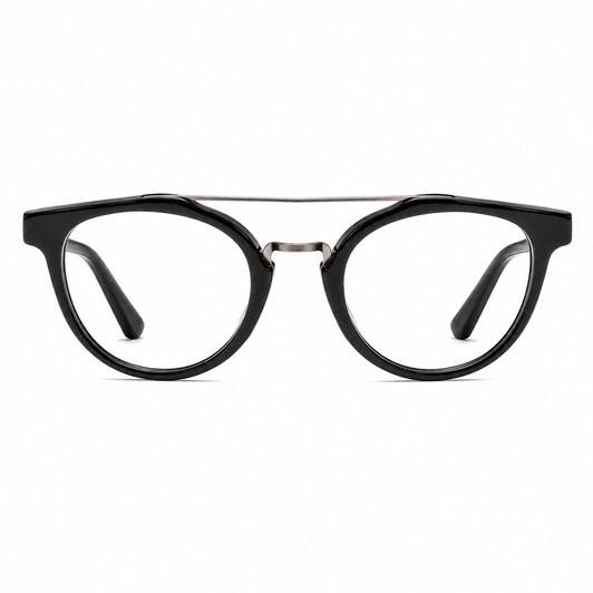 Ernest Hemingway Designer Reading Glasses H4804-BLK-47 mm Black Silver Gun Metal