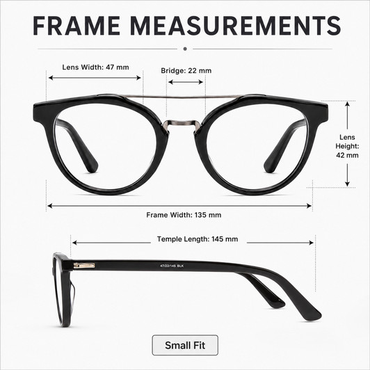 Ernest Hemingway Designer Reading Glasses H4804-BLK-47 mm Black Silver Gun Metal