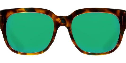 Costa Del Mar Waterwoman Polarized Sunglasses in Palm Tortoise with Green Mirror