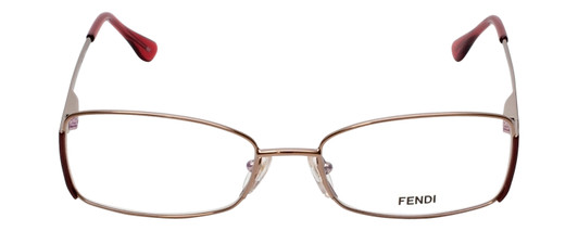 Fendi Authentic Designer Reading Glasses F960-770-52 mm in Light Bronze Red Pink