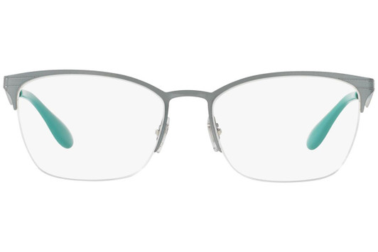Ray Ban Designer Prescription Eyeglasses RX6345-2919-54 Silver/Light Green 54mm Rx Single Vision