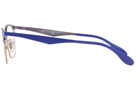 Ray Ban Prescription Eyeglasses RX6346-2972-50 Copper/Violet 50mm Progressive Lens