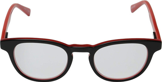 EyeBobs Take A Stand Designer Reading Eye Glasses in Black/Crystal Red 2600-01