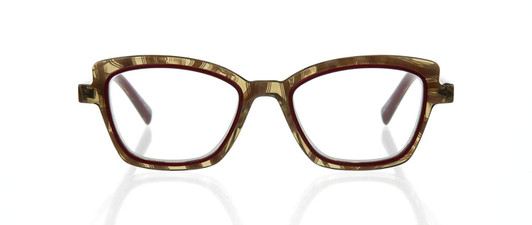 EyeBobs Designer Reading Eye Glasses Flirt 3151-01-48 mm Red/Horn Marble Crystal