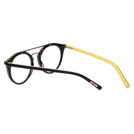 EyeBobs Putter Designer Reading Eye Glasses in Glossy Navy/Yellow 153-84 48mm
