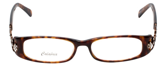 Front View of Calabria 839 Techno Optical Reading Glasses Tortoise w/ Blue Light Filter + A/R