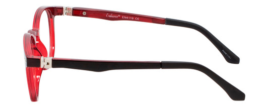 NY Eye Enhance Kids Reading Glasses Glossy Matte Black/Crystal Red EN4119 46 mm