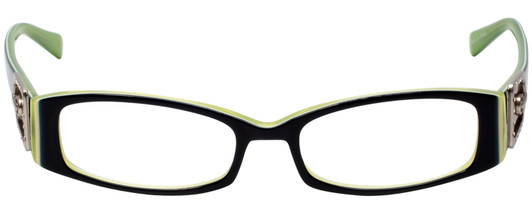 Front View of Calabria Designer Eyeglasses 814 Indigo w/ Blue Light Filter + A/R Lenses