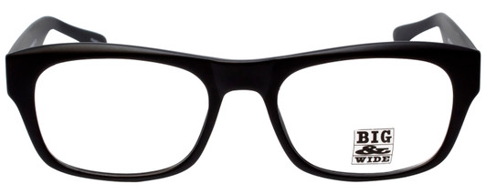 Big and Wide Designer Eyeglasses BW4 Matte Black 60mm :: Progressive