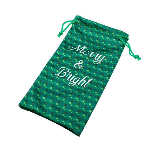 Calabria Christmas Holiday Drawstring Microfiber Eyeglass/Sunglass Soft Cases