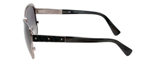 Lanvin Sunglasses Snakeskin Turquoise Blue/Silver Grey Gradient SLN035M-0K20-58