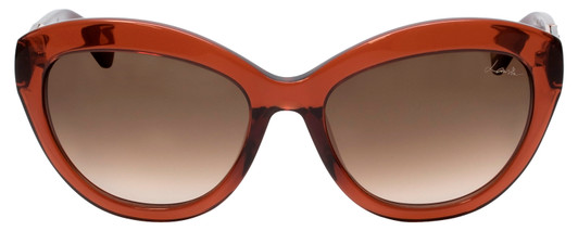 Lanvin Sunglasses Crystal Rose Amber/Smoke Red Brown Gradient SLN672M-01F3-54mm