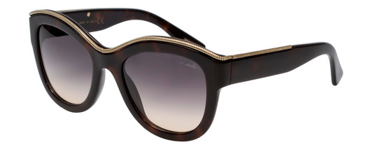 Lanvin Designer Sunglasses Havana Tortoise Gold / Grey Gradient SLN693-01AY-52mm