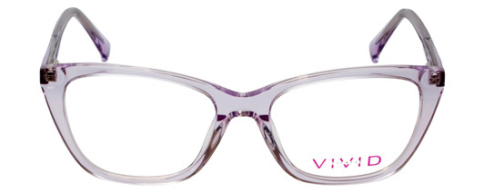 Vivid Designer Reading Eyeglasses 886 in Shiny Light Purple 53 mm