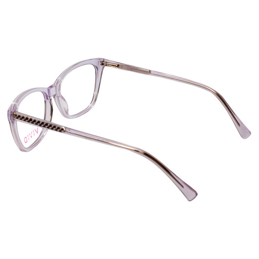 Vivid Designer Reading Eyeglasses 886 in Shiny Light Purple 53 mm