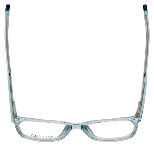 Vivid Designer Reading Eyeglasses 912 Crystal Blue Clear 51 mm Custom Lens