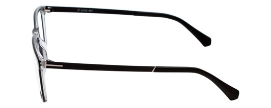 Vivid Designer Reading Eye Glasses 891 in Black/Crystal Clear 55 mm Bi-Focal