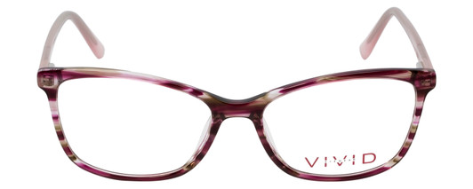 Vivid Designer Reading Eyeglasses 893 Marble Wine/Blue Light Filter + A/R Lenses
