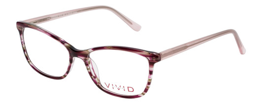 Profile View of Vivid Designer Reading Eyeglasses 893 Marble Wine/Blue Light Filter + A/R Lenses