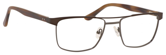 Esquire Mens EQ1565 Blue Light Blocking Filter+A/R Lenses Eyeglasses Brown 53 mm