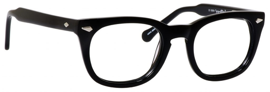 Ernest Hemingway H4668 Unisex Round Eyeglasses in Shiny Black 48 mm RX SV