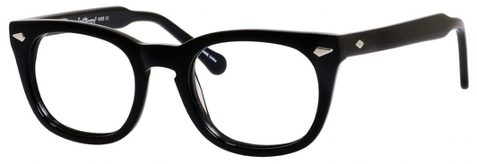 Ernest Hemingway H4668 Unisex Round Eyeglasses in Shiny Black 48 mm