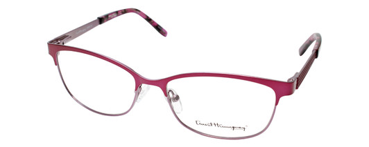 Ernest Hemingway H4686 Semi-Rimless Eyeglasses in Burgundy/Red 51 mm RX SV