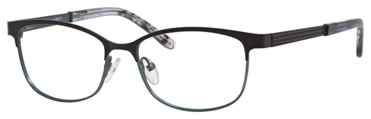 Ernest Hemingway H4686 Semi-Rimless Eyeglasses in Black/Blue 51 mm RX SV