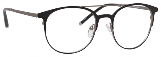 Ernest Hemingway Blue Light Filter A/R Lenses Reading Glasses Satin Black/Silver
