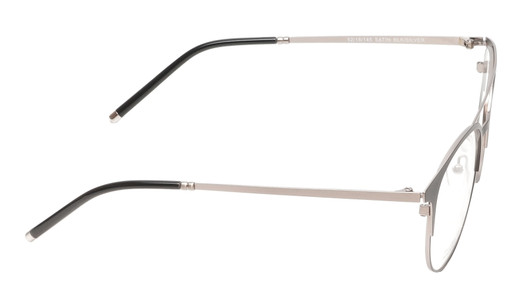 Ernest Hemingway H4810 Unisex Round Frame Eyeglasses in Satin Black/Navy 52 mm RX SV