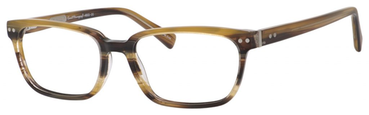 Ernest Hemingway H4803 Unisex Rectangular Frame Eyeglasses Birch 55 mm Custom Lens