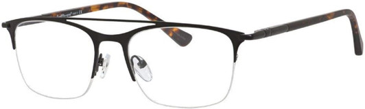 Ernest Hemingway Bi-Focal Rx Eyeglasses H4813 Semi-Rimless in Black&Tortoise 52