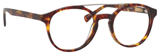 Ernest Hemingway H4826 Unisex Round Frame Eyeglasses in Shiny Tortoise 50 mm RX SV