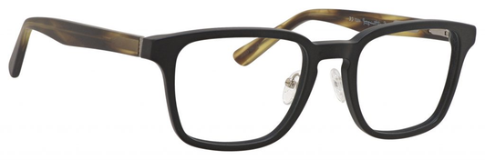 Ernest Hemingway H4827 Unisex Square Frame Eyeglasses in Black/Olive 51 mm Custom Lens