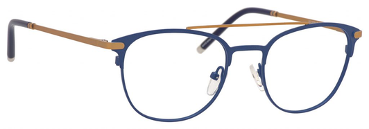 Ernest Hemingway H4832 Womens Round Eyeglasses in Navy/Bronze 49 mm Bi-Focal