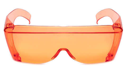 CALABRIA 3000-ORG Economy Fitover Sun Safety Glasses w/ UV PROTECTION in ORANGE