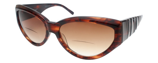 Vera Wang Designer Polarized Bi-Focal Cateye Sunglasses Graphite Tortoise 58mm
